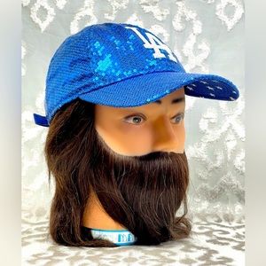 Los Angeles Dodgers Adjustable Sequins Blue Baseball Hat Victoria Secret PINK